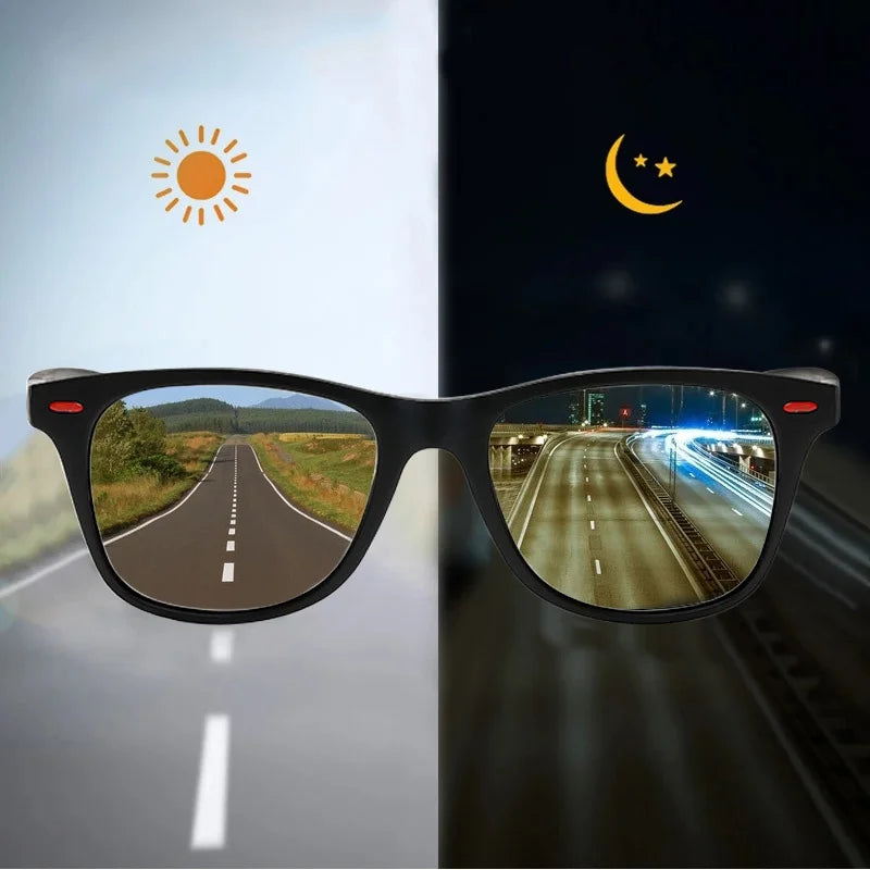 Men's Polarized Night Driving Sunglasses PC Frame