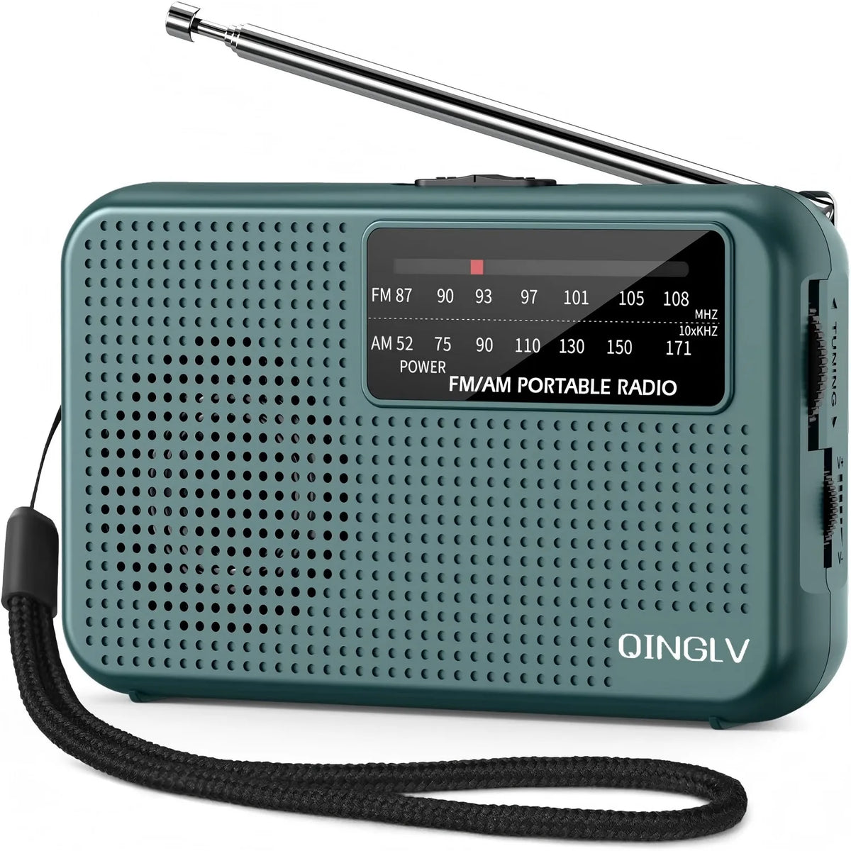 Mini AM FM Portable Radio – Battery Powered Pocket Design