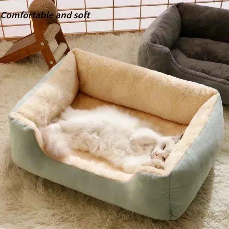 Plush Breathable Cat Bed – Soft Elevated Pet Nest
