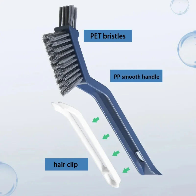 2-in-1 Corner Gap Cleaning Brush For Tiles And Grout