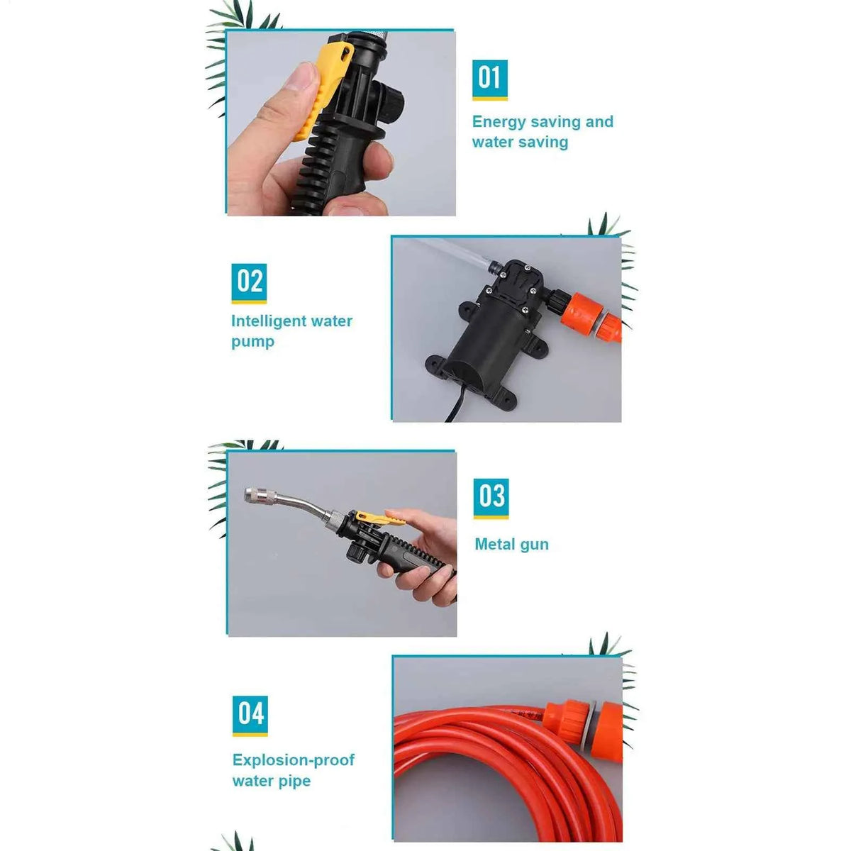Portable Electric Pressure Washer Spray Gun for Home