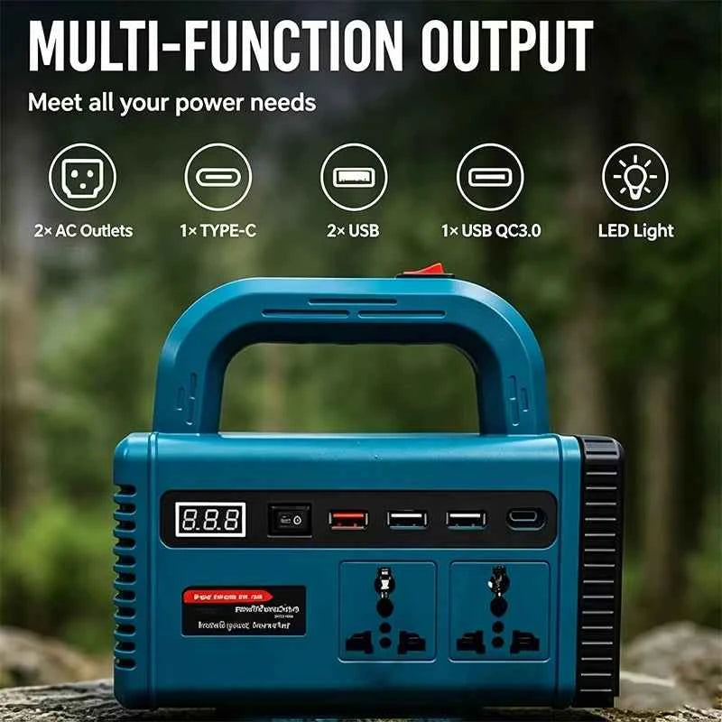 Portable Inverter Power Station – Multi-Function Backup Unit