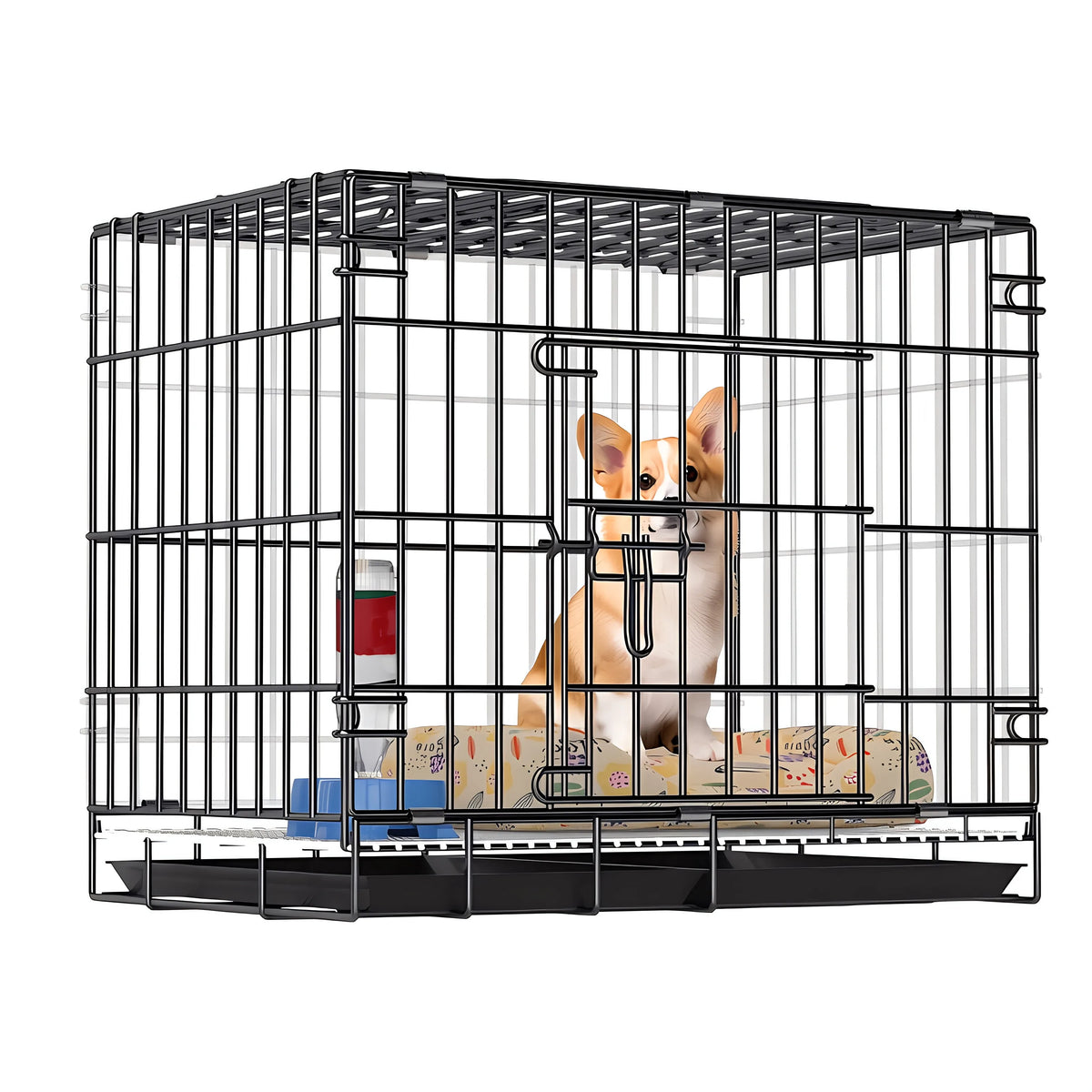 Foldable Pet Dog Cage Crate for Home and Car Use
