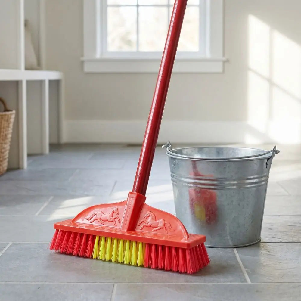 Plastic Tile Scrub Brush With Stiff Bristles For Floors