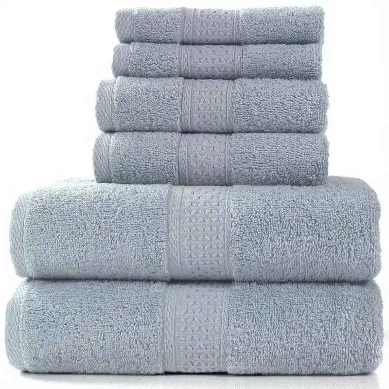 Soft Absorbent Face Towel – Solid Color Hotel Style