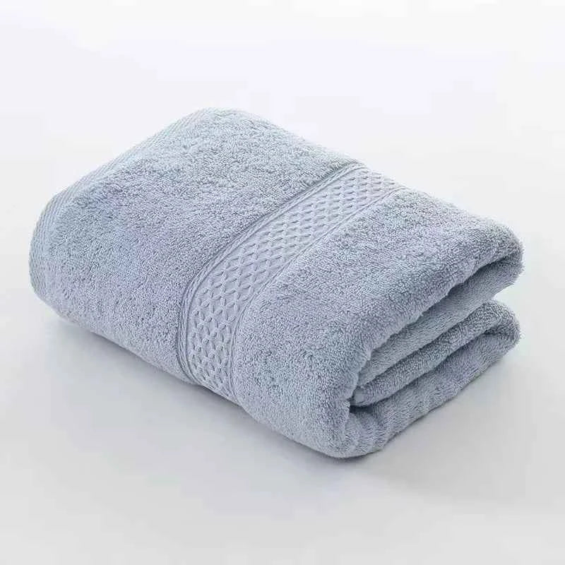 Soft Absorbent Face Towel – Solid Color Hotel Style