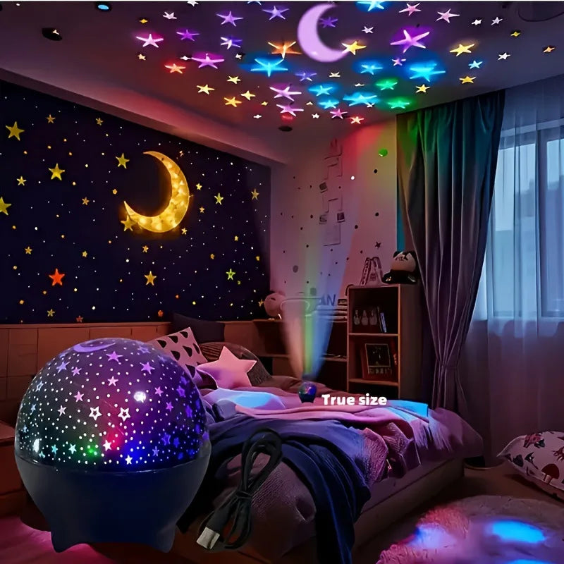 RGB Galaxy Night Light Projector Lamp for Kids Rooms