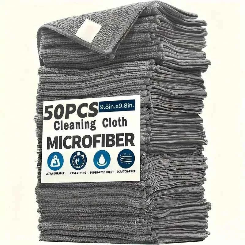 Thick Microfiber Cleaning Cloths – Lint-Free & Absorbent