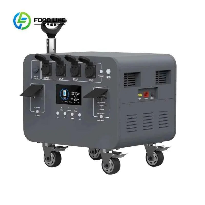 Portable Power Station Solar Generator 5120Wh 2400W