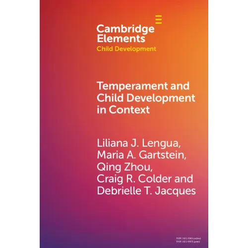 Temperament and Child Development in Context - Hardcover