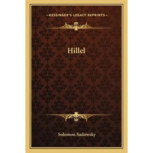 Hillel - Paperback