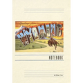 Vintage Lined Notebook Greetings from Wyoming - Paperback