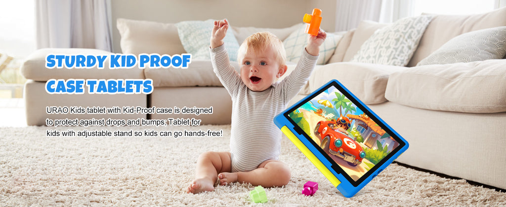 Kid Tablet Android 15 Tablet for Kids 10 inch 20GB+64GB 8-Core with Case 1TB TF Expandable for Toddler Children Parental Control