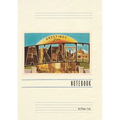 Vintage Lined Notebook Greetings from Akron - Paperback