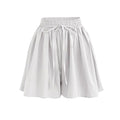Large Size Wide Leg Shorts for Women Summer Plus Fat New Chiffon Pants Skirt Single Layer Elastic Waist Loose Versatile Korean Style Casual Pants