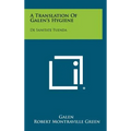 A Translation Of Galen's Hygiene: De Sanitate Tuenda - Hardcover