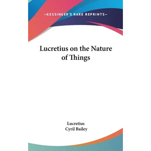 Lucretius on the Nature of Things - Hardcover
