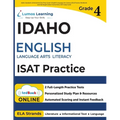 Idaho Standards Achievement Test Prep: Grade 4 English Language Arts Literacy (ELA) Practice Workbook and Full-length Online Assessments: ISAT Study G - Paperback