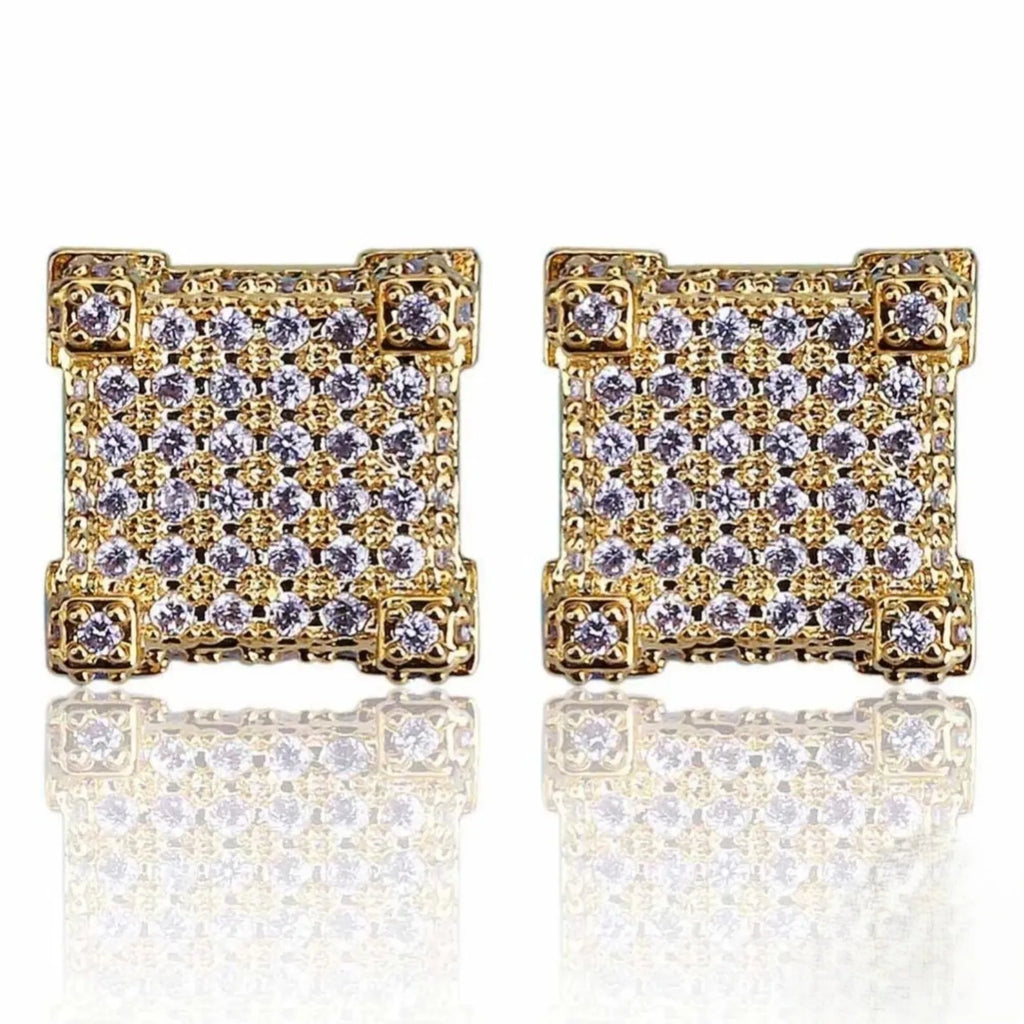 VVS diamond Jewelry IGI Certified Diamond Moissanite Earrings 14k Gold Cute Style Channel Set Stud Earrings For Women