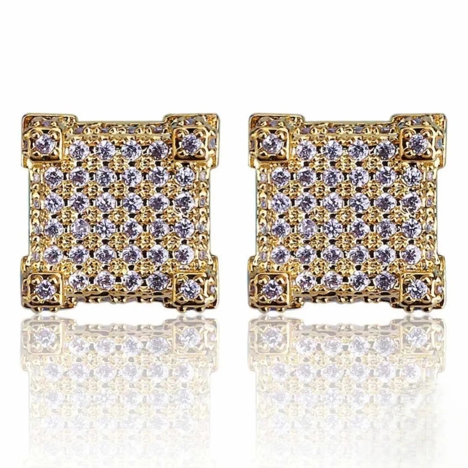 VVS diamond Jewelry IGI Certified Diamond Moissanite Earrings 14k Gold Cute Style Channel Set Stud Earrings For Women
