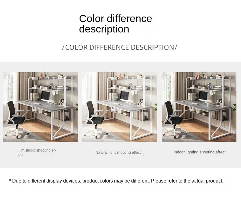 Computer Study Desk With Storage Bookshelf Office Workstation Organizer Desk for Home Students Professionals Length 100/120cm