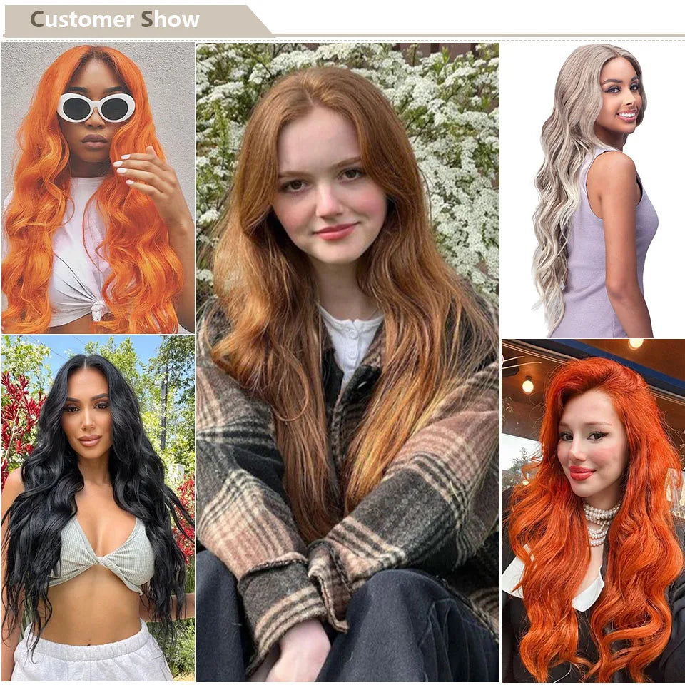 Magicae 30Inches 200G Piano Blonde SP12/16/613 Ombre Brown 6# Body Wave Bundles High Temperature Synthetic Hair Extensions