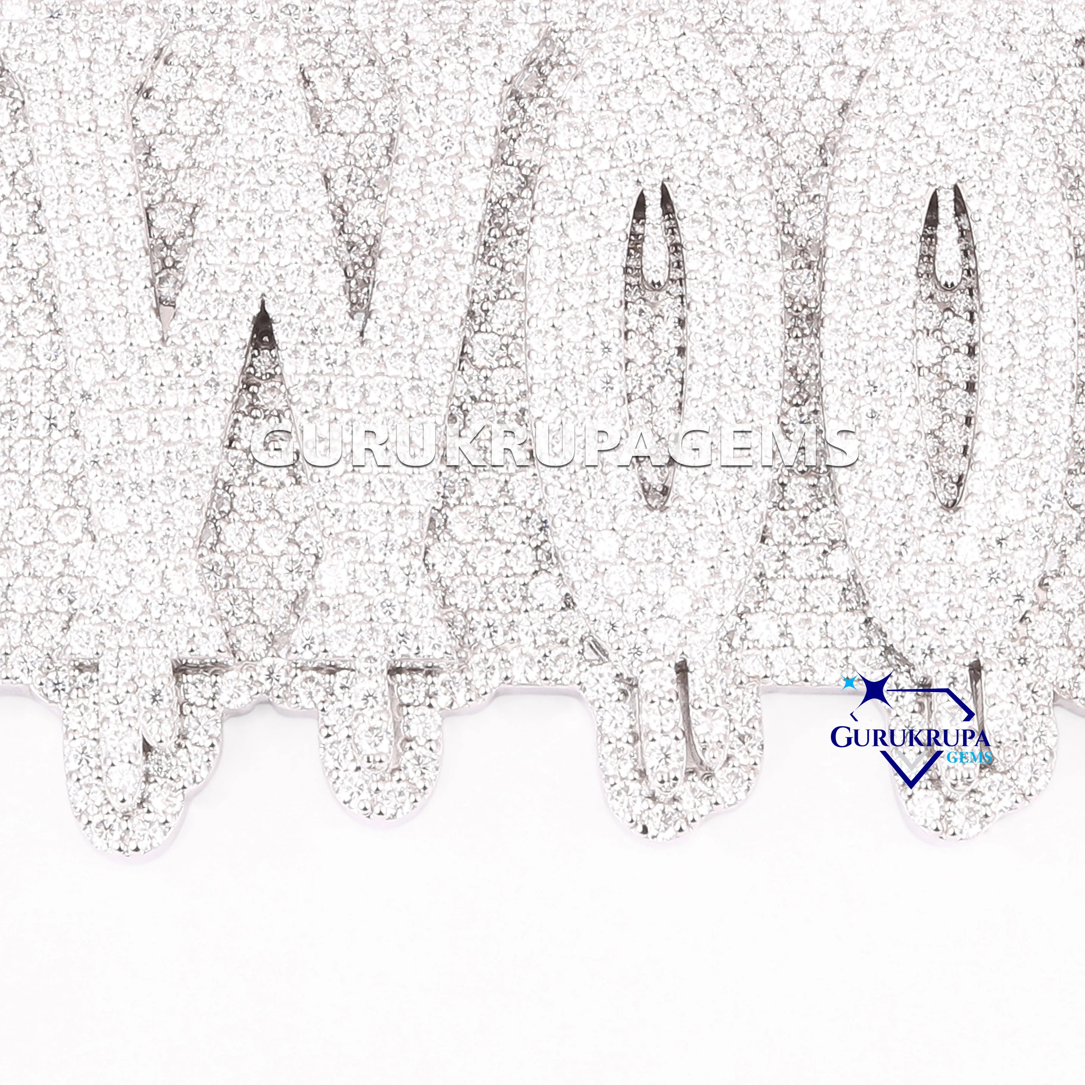 Custom VVS Iced Out Hip Hop Letter Pendant 925 Sterling Silver Dazzling VVS Lab Grown Diamond Pendant Jewelry