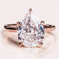 IGI Certified High Quality Silver Plated Emerald Cut VVS Moissanite Diamond Ring Vintage Style for Men Women's Weddings