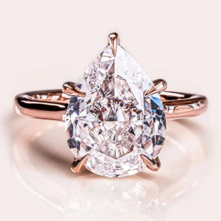 IGI Certified High Quality Silver Plated Emerald Cut VVS Moissanite Diamond Ring Vintage Style for Men Women's Weddings