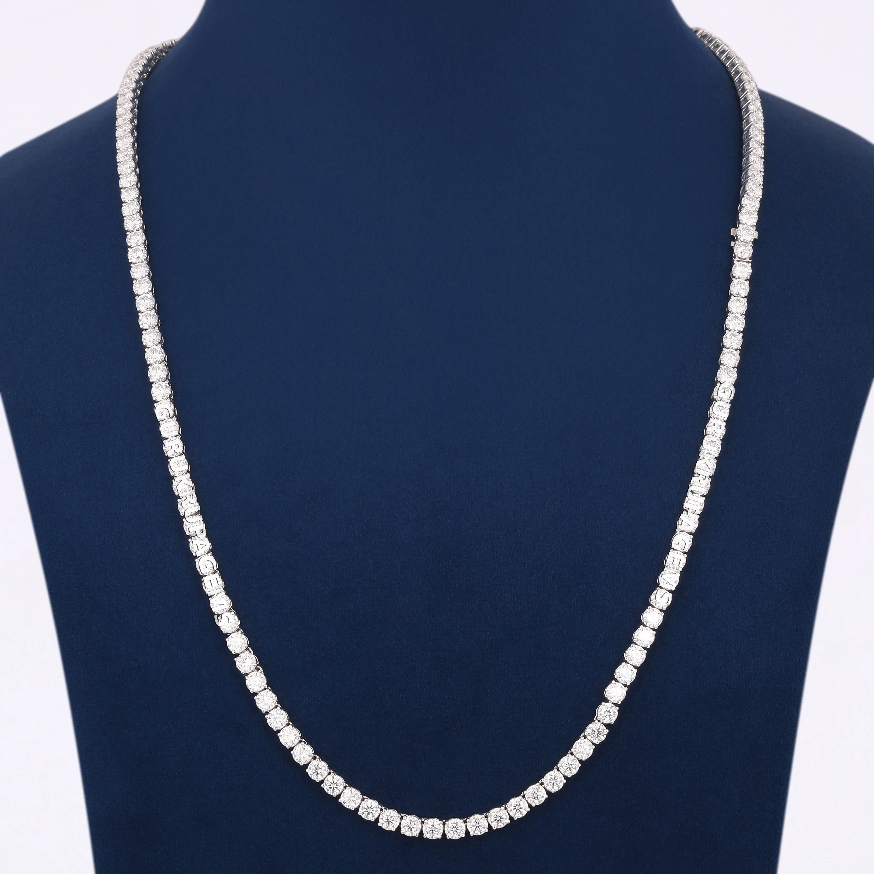Popular Wholesale 925 Silver VVS Lab Grown Diamond Cuban Link Chain 4MM Width with High Quality Budget Friendly Jewelry