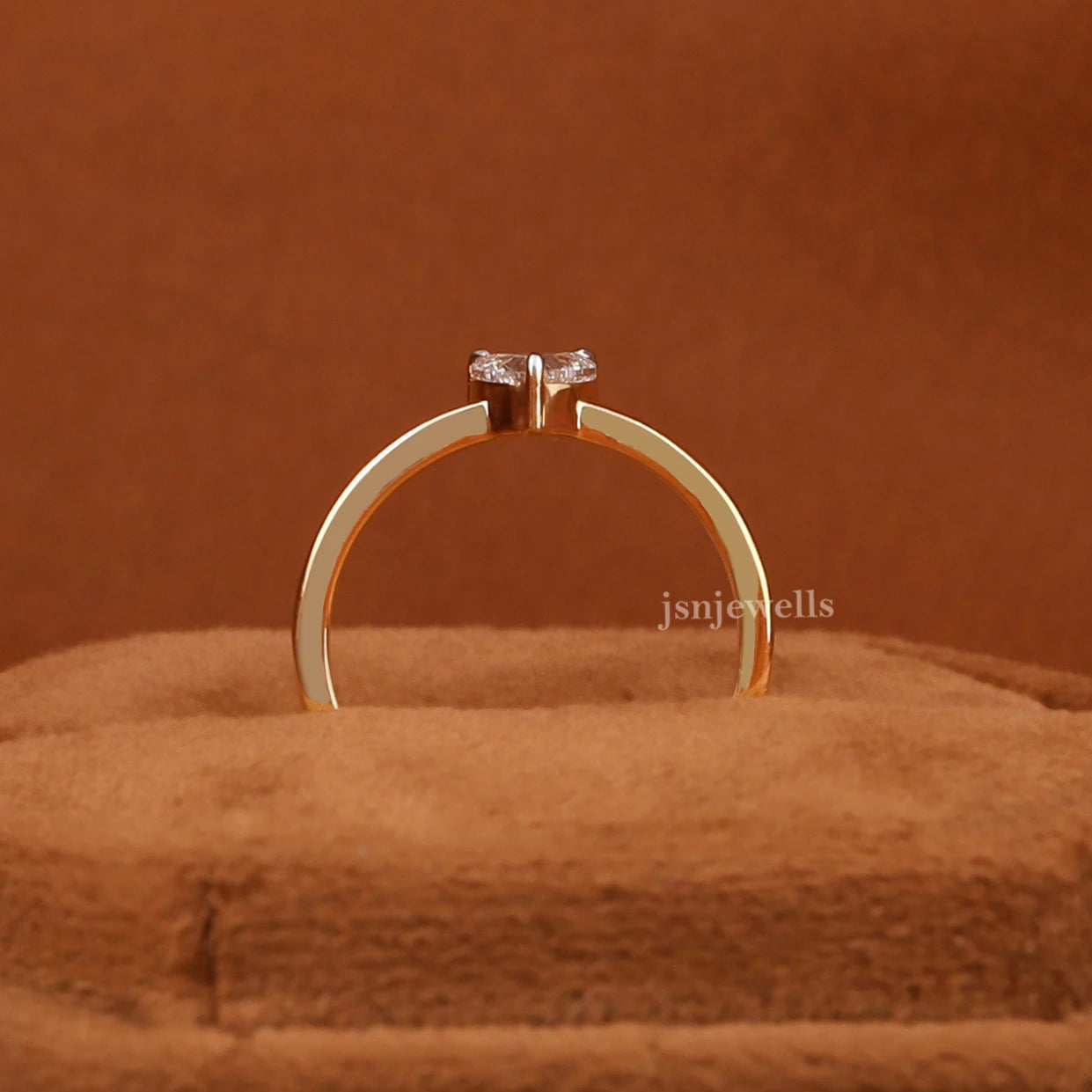 0.5 CT Heart Cut Engagement Ring in 14KT Yellow Gold Bezel Setting Classic Style with IGI Certified Lab Grown Diamond Unisex