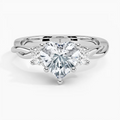 High End Heart Cut VVS Lab Grown Diamond Luxury Style 14k Solid Gold Iconic Three Stone Engagement Ring For Women At Lower Price