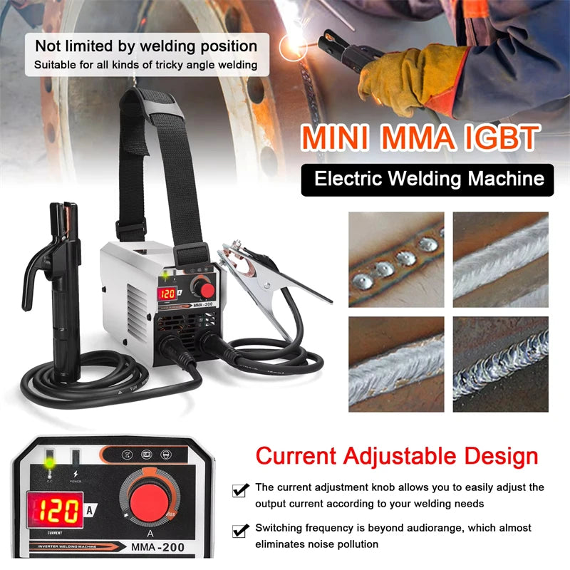 2-In-1 Multifunctional MIG MMA/MAG TIG-160C Welding Machine IGBT invert Welder Automatic Wire Feeding Electric Arc Welder