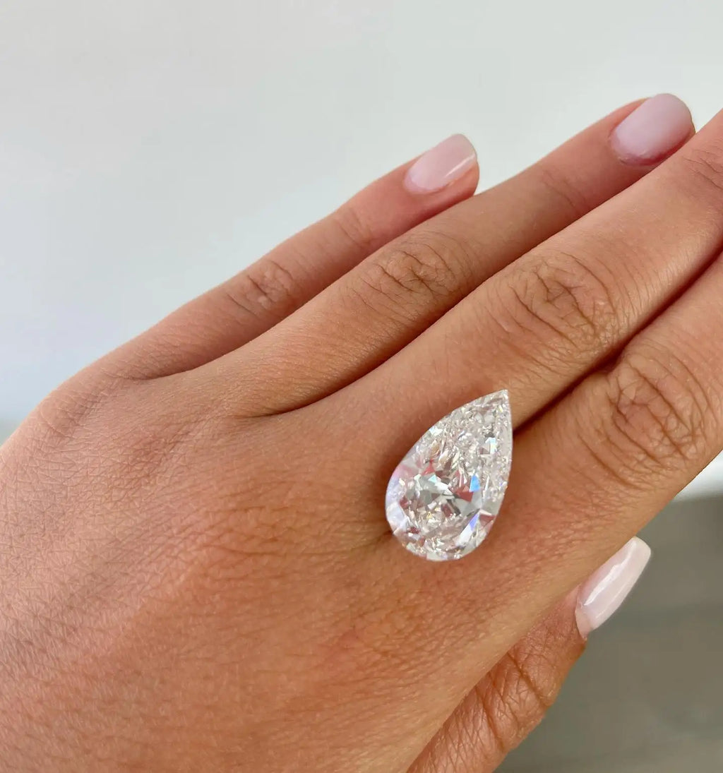 Pear Shape Loose CVD Diamond Wholesale High Quality IGI D Color Lab Grown Excellent Cut Filled Jewelry Making FedEx Express