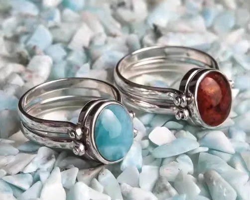 925 Sterling Silver Larimar, Moonstone Earrings, Gemstones, Multi Gemstone Rings for Weddings Parties Factory Direct