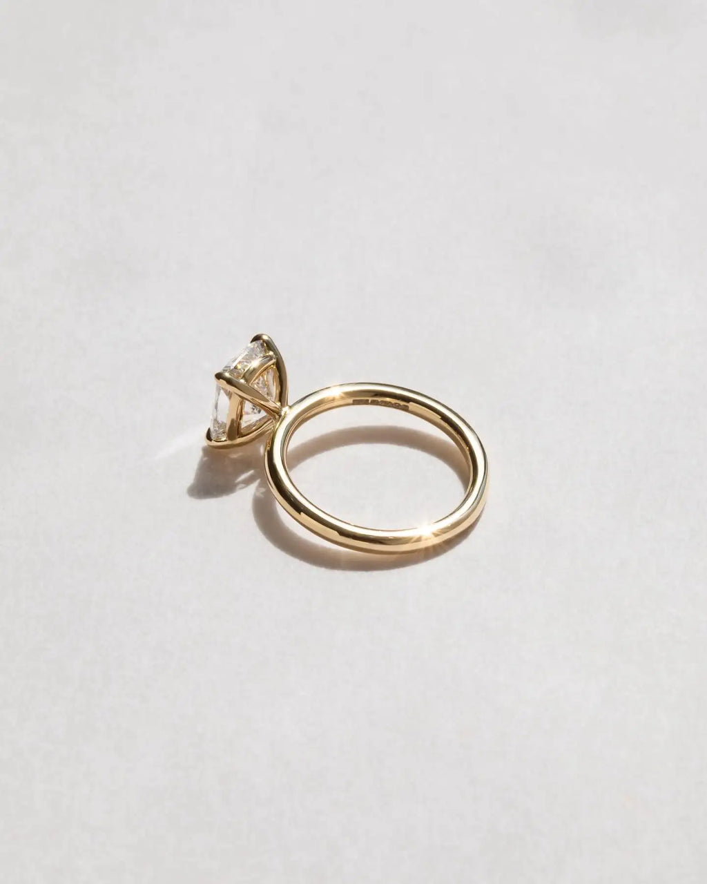 ElongatedCushion Cut 10x8mm Moissanite Solitaire Engagement Ring Yellow Gold Plated Minimalist Four Prong Fine Jewelry For Women