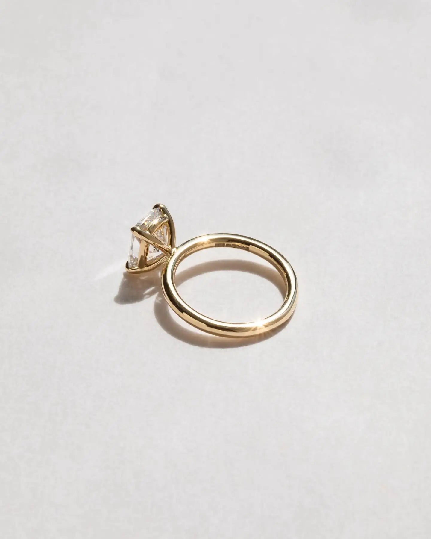 ElongatedCushion Cut 10x8mm Moissanite Solitaire Engagement Ring Yellow Gold Plated Minimalist Four Prong Fine Jewelry For Women