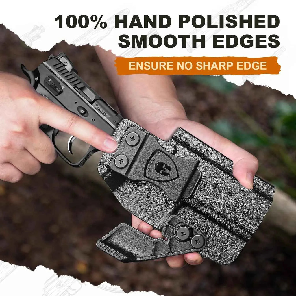 Fit CZ Shadow 2 Compact/ CZ Shadow 2,IWB Kydex Right Holster,Claw,Inside Waistband Conceal Carry,Mounting sight,Lock Click Sound