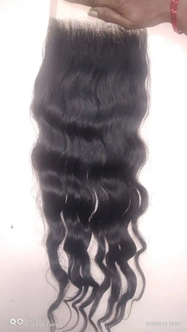 100% Unprocessed Cuticle Aligned Raw Virgin Remy Hair Closures 4X4-7X7 South Indian Temple 12a Grade