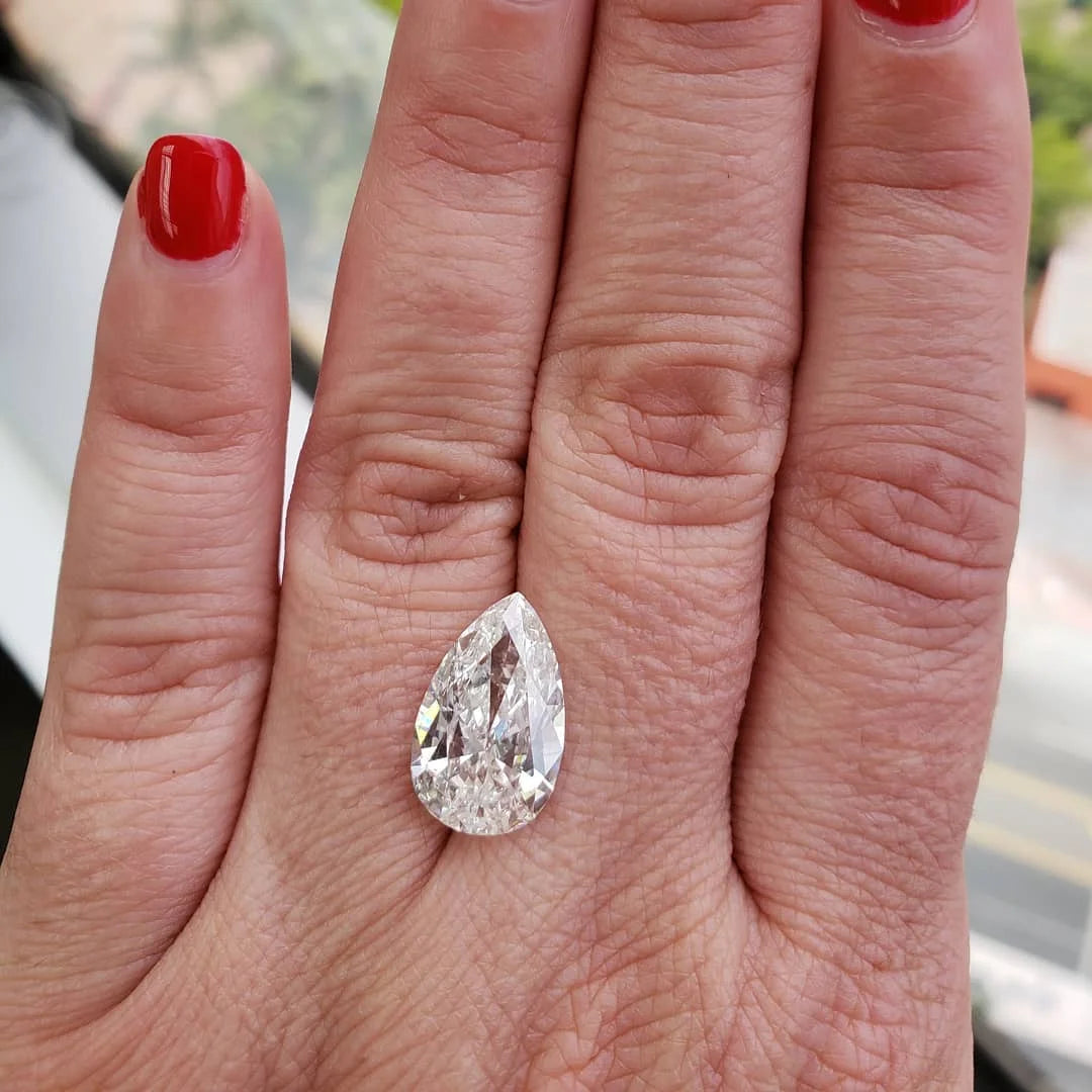 Pear Shape Loose CVD Diamond Wholesale High Quality IGI D Color Lab Grown Excellent Cut Filled Jewelry Making FedEx Express