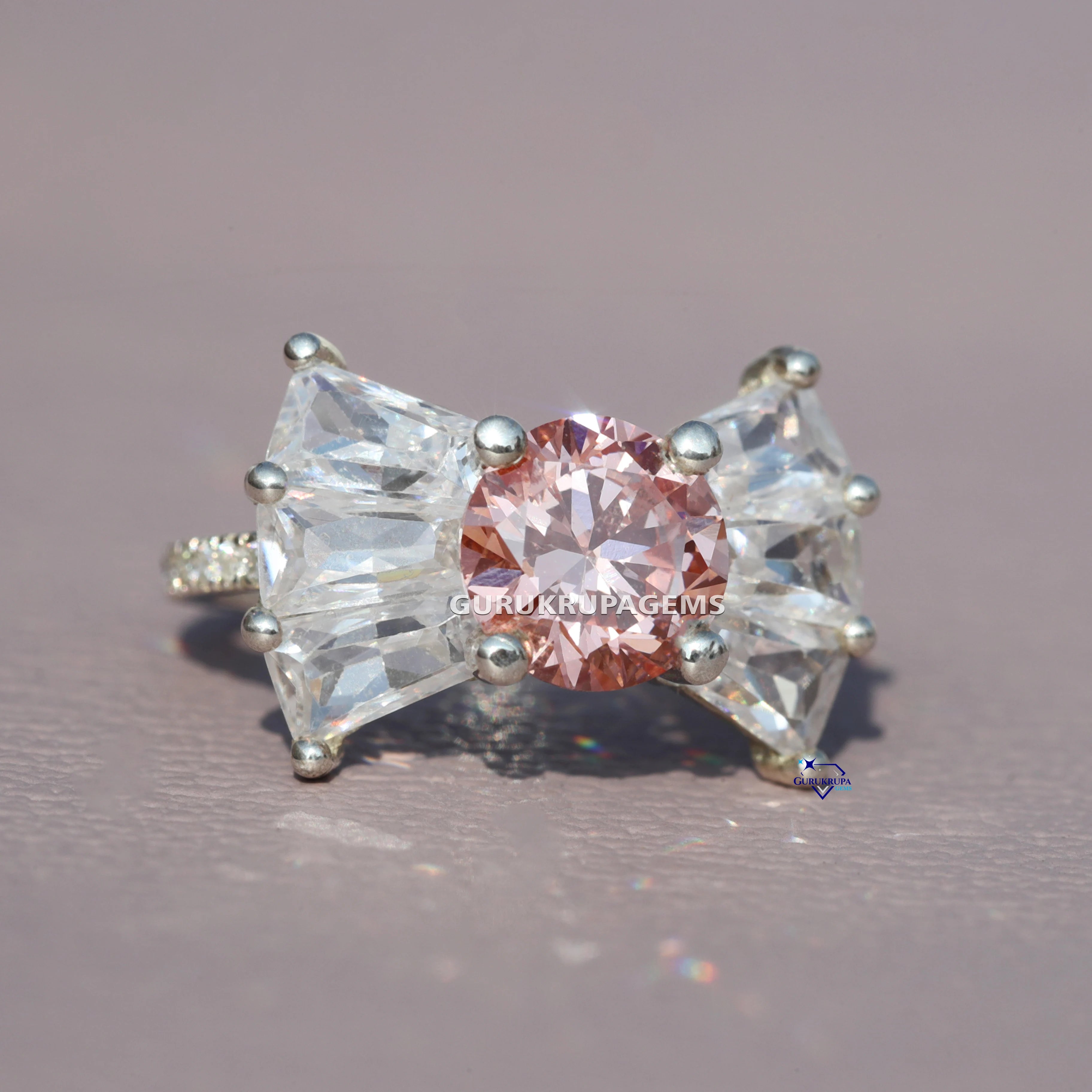 VVS Clarity 1 CT Diamond Brilliant Cut Prong Setting Rhodium Plated Solitaire Ring 925 Sterling Silver White Gold Classic Design
