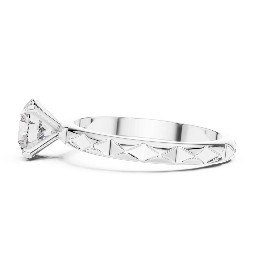 Harmonic Jewels 3ct Lab Grown Diamond Ring 925 Silver Wedding Band 4 Prong EF VS1-2 Custom Fine Jewelry