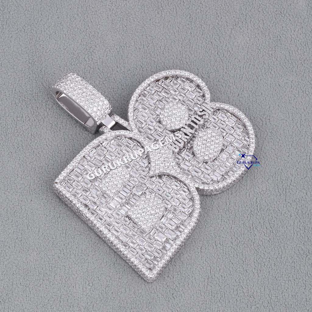 Personalized Custom Hip Hop Pendent 925 Sterling Silver Pendant Pass Tester VVS Moissanite Diamond Ice Out Letter Name Pendent