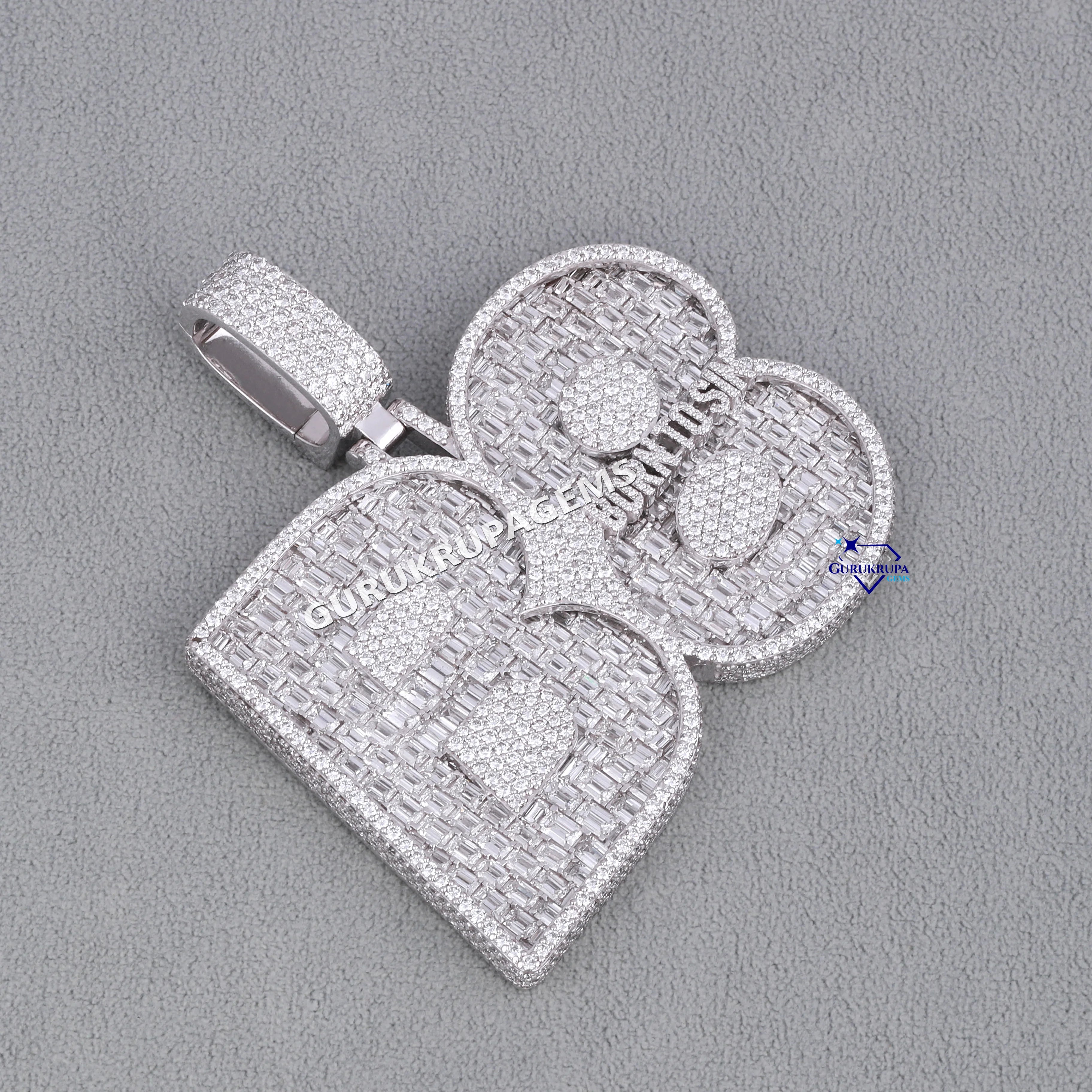 Personalized Custom Hip Hop Pendent 925 Sterling Silver Pendant Pass Tester VVS Moissanite Diamond Ice Out Letter Name Pendent