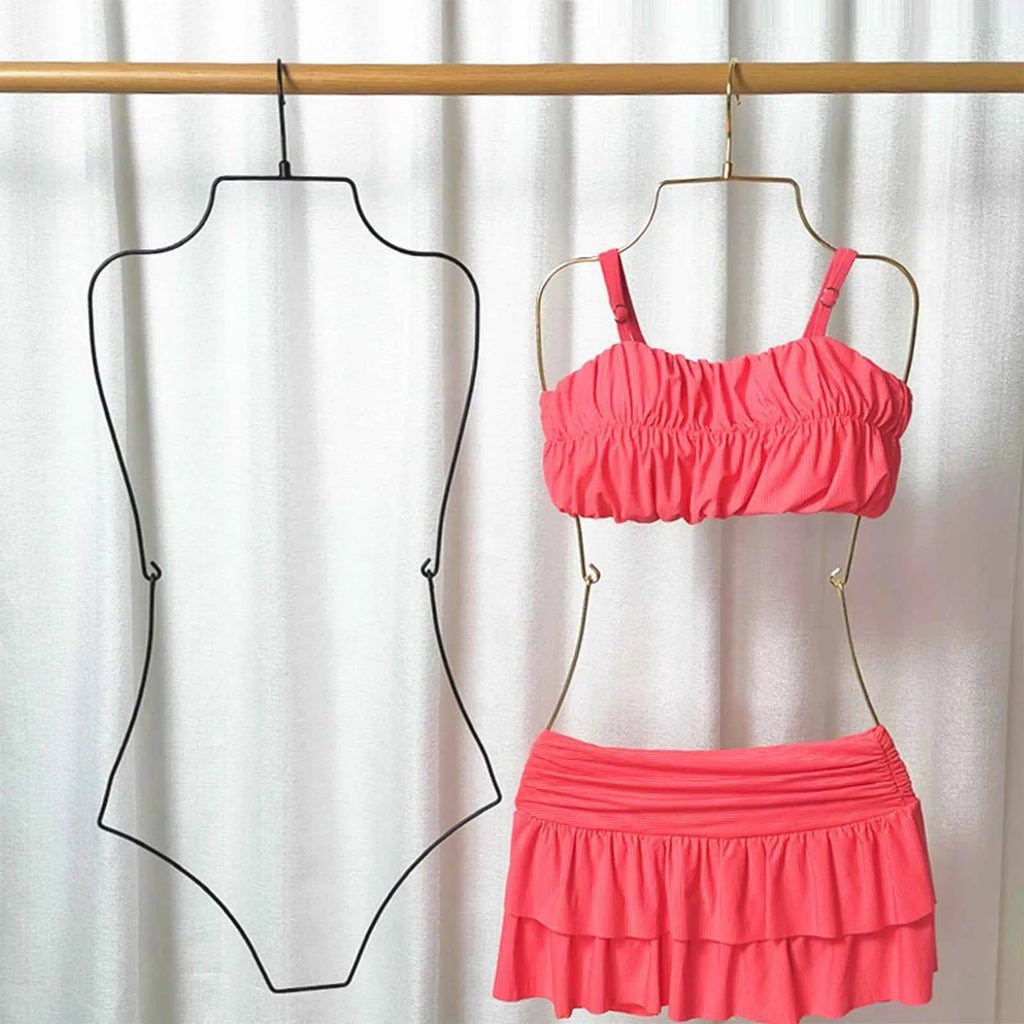 Body Shape Lingerie Hanger Foldable Durable Closet Organizer Swimsuit Hanger for Closet for Stores Boutiques Show Window Bedroom