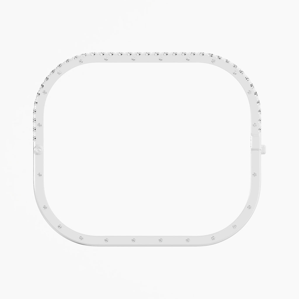 Best Seller Women's Diamond Bracelet Bangle Elegant 1.98 Ct Cut Rhodium Plated 14K/18K Solid Gold Handcrafted Jewelry Most