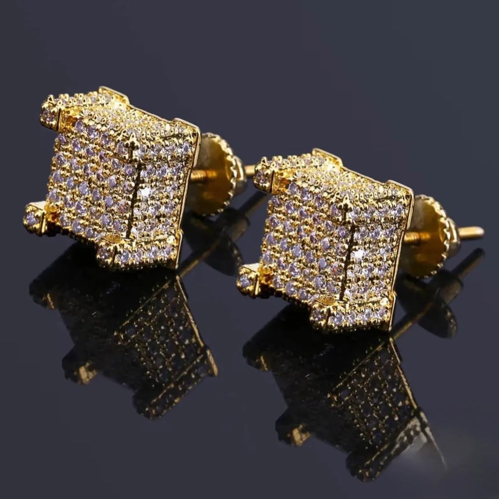 VVS diamond Jewelry IGI Certified Diamond Moissanite Earrings 14k Gold Cute Style Channel Set Stud Earrings For Women