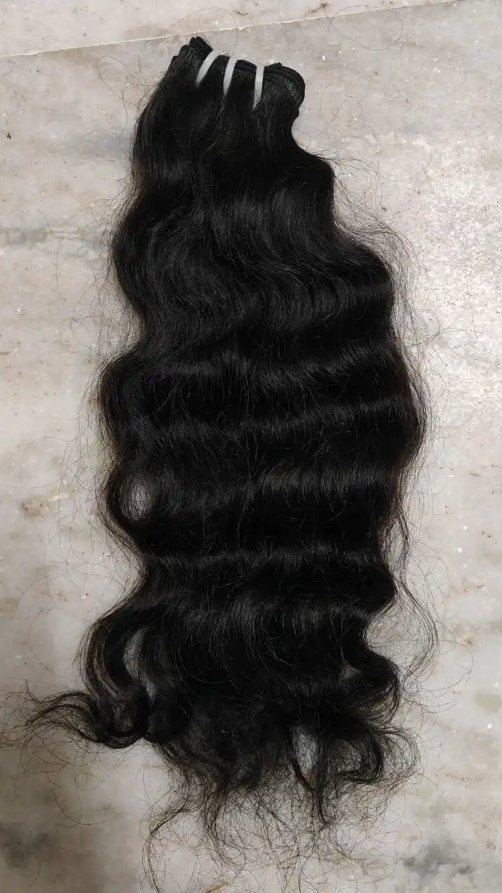 12A Raw Unprocessed Virgin Indian raw Hair, Loose wavy Weave 100% Remy Human Hair Genius weft, Cuticle Aligned Raw Virgin Hair