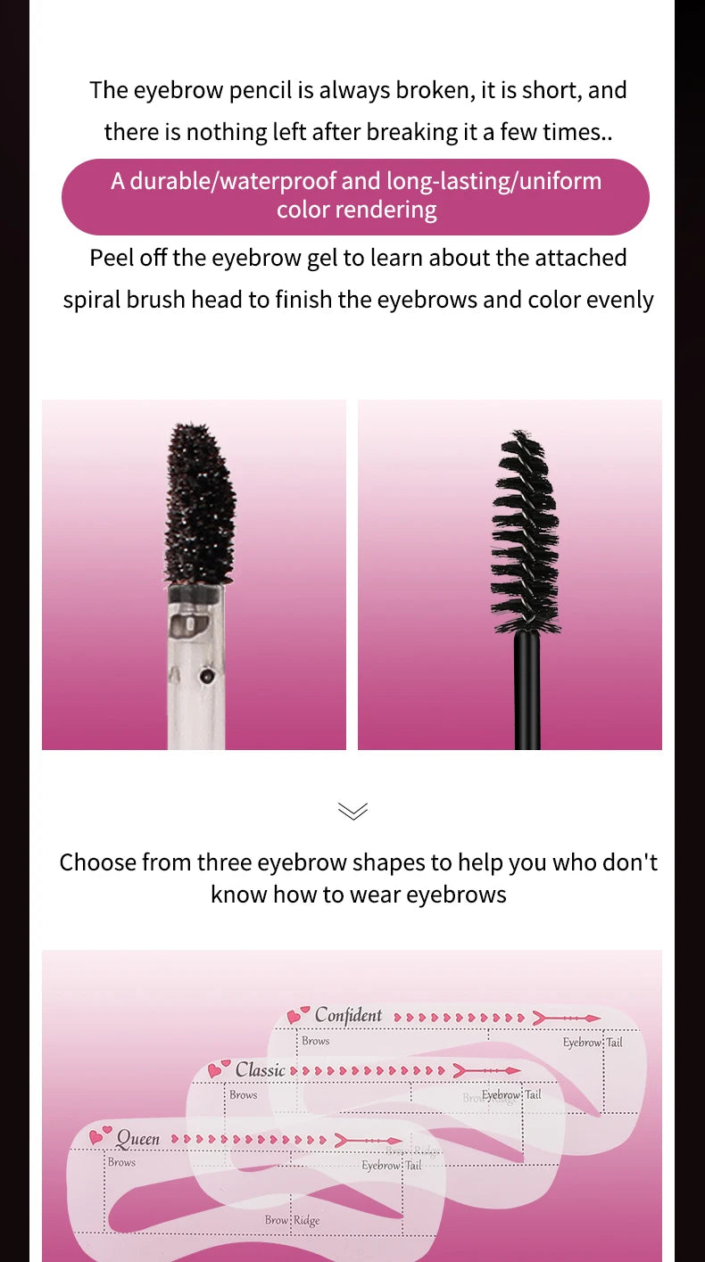 Ocheal  Eyebrow Dye Tint Fast Gel Eyelash Kit Eyebrows Tint Dye Makeup Waterproof Long Lasting Eyebrow Cream