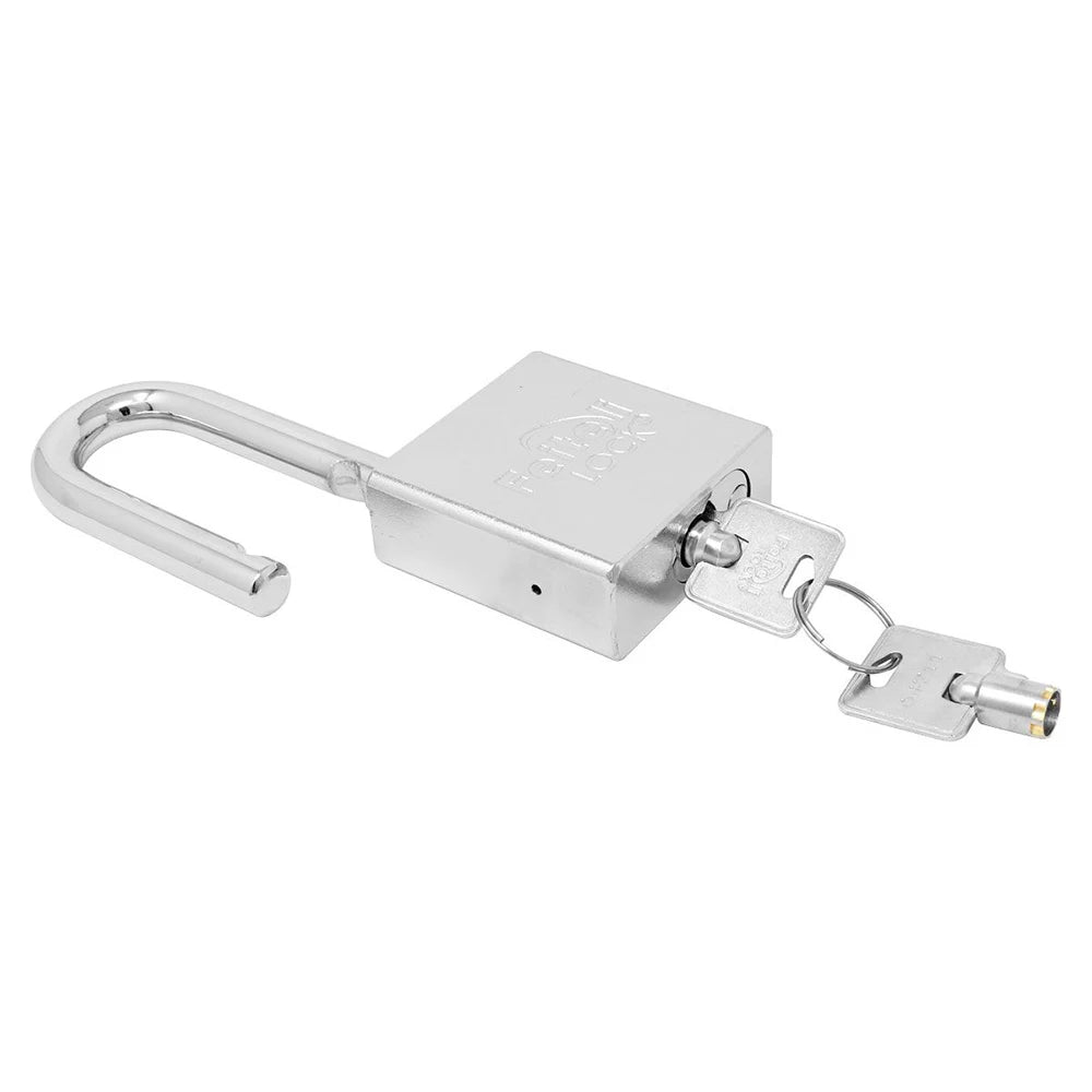 57mm Keyed Waterproof Safety Boron Alloy Padlock with Long Hook Iron and Steel 70mm Size for Safe Usage